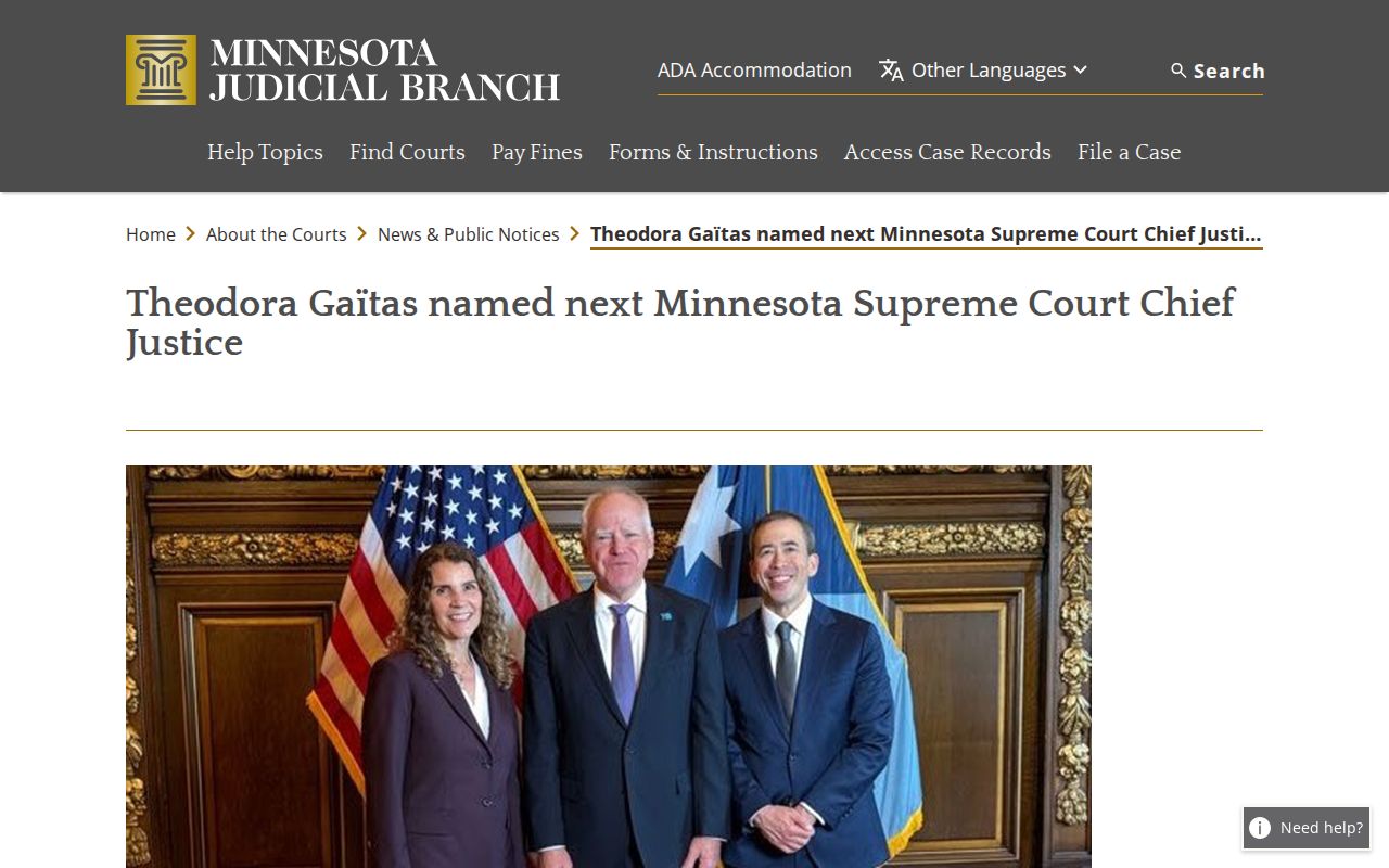 Minnesota probate records within the statewide Judicial Branch